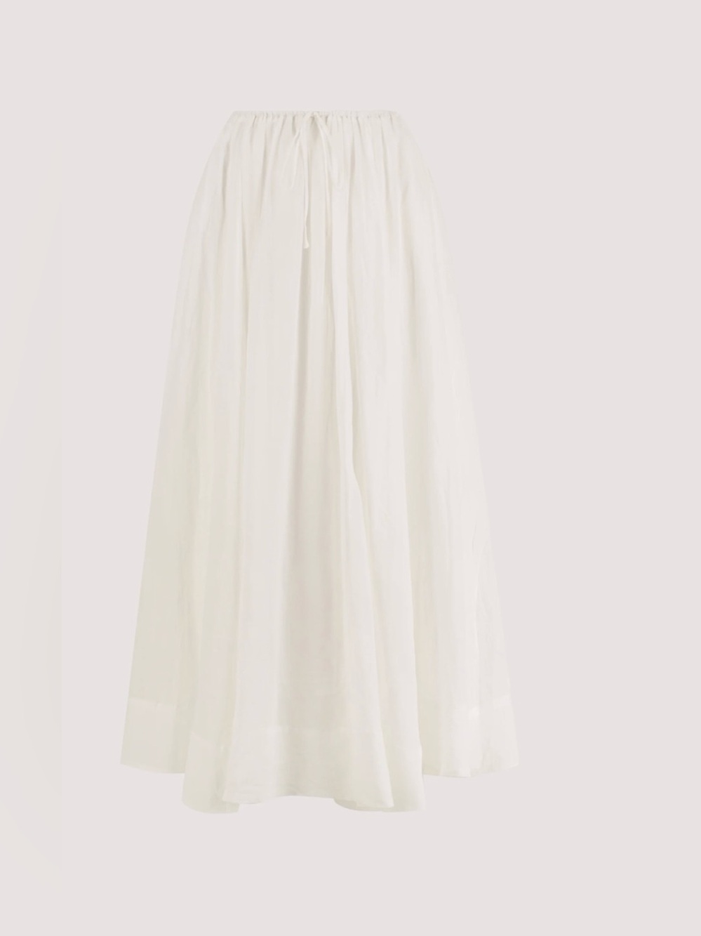 DISSH Layne White Ramie Maxi Skirt - Picture 5 of 15